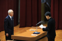 03 卒業生代表挨拶②