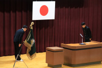 11 記念品贈呈式〔卒業生から学校へ⑤〕