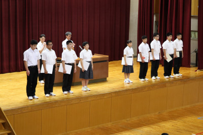 表彰伝達